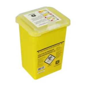 Coletor Rígido para Resíduos Perfurocortantes 1L Descarpack