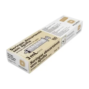 Seringa Hipodérmica Luer Lock Sem Agulha Descarpack