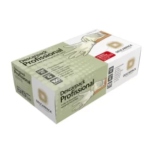 Luva de Látex Profissional Não Médica com Pó G Descarpack com 100 Unidades