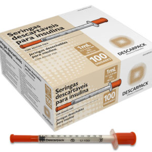 Seringa para Insulina com Agulha Fixa